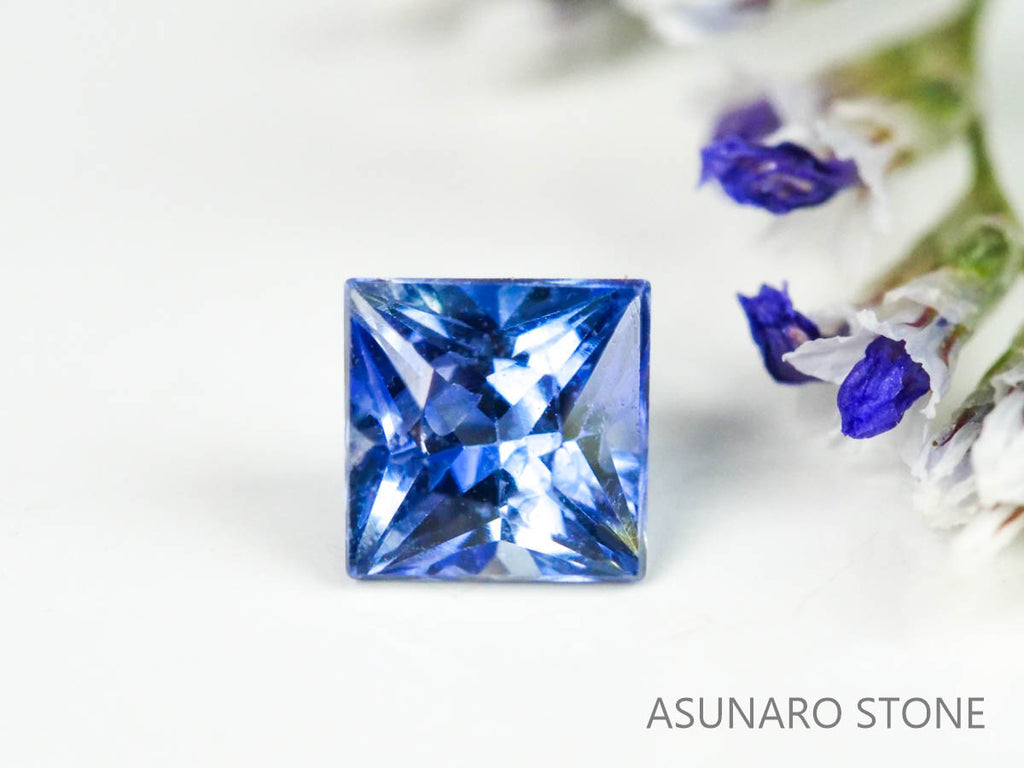 バイカラーサファイア 　プリンセスカット　 スリランカ産　0.29ct【221017-1177】
