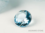 サンタマリアアクアマリン ラウンドカット ブラジル・タトゥー鉱山産　0.16ct【221021-1196】