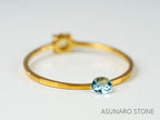 サンタマリアアクアマリン ラウンドカット ブラジル・タトゥー鉱山産　0.16ct【221021-1196】