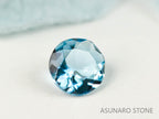 サンタマリアアクアマリン ラウンドカット ブラジル・タトゥー鉱山産　0.07ct【221021-1197】