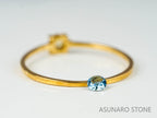 サンタマリアアクアマリン ラウンドカット ブラジル・タトゥー鉱山産　0.07ct【221021-1197】