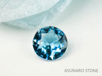サンタマリアアクアマリン　ラウンドカット ブラジル・タトゥー鉱山産　0.09ct【221021-1198】