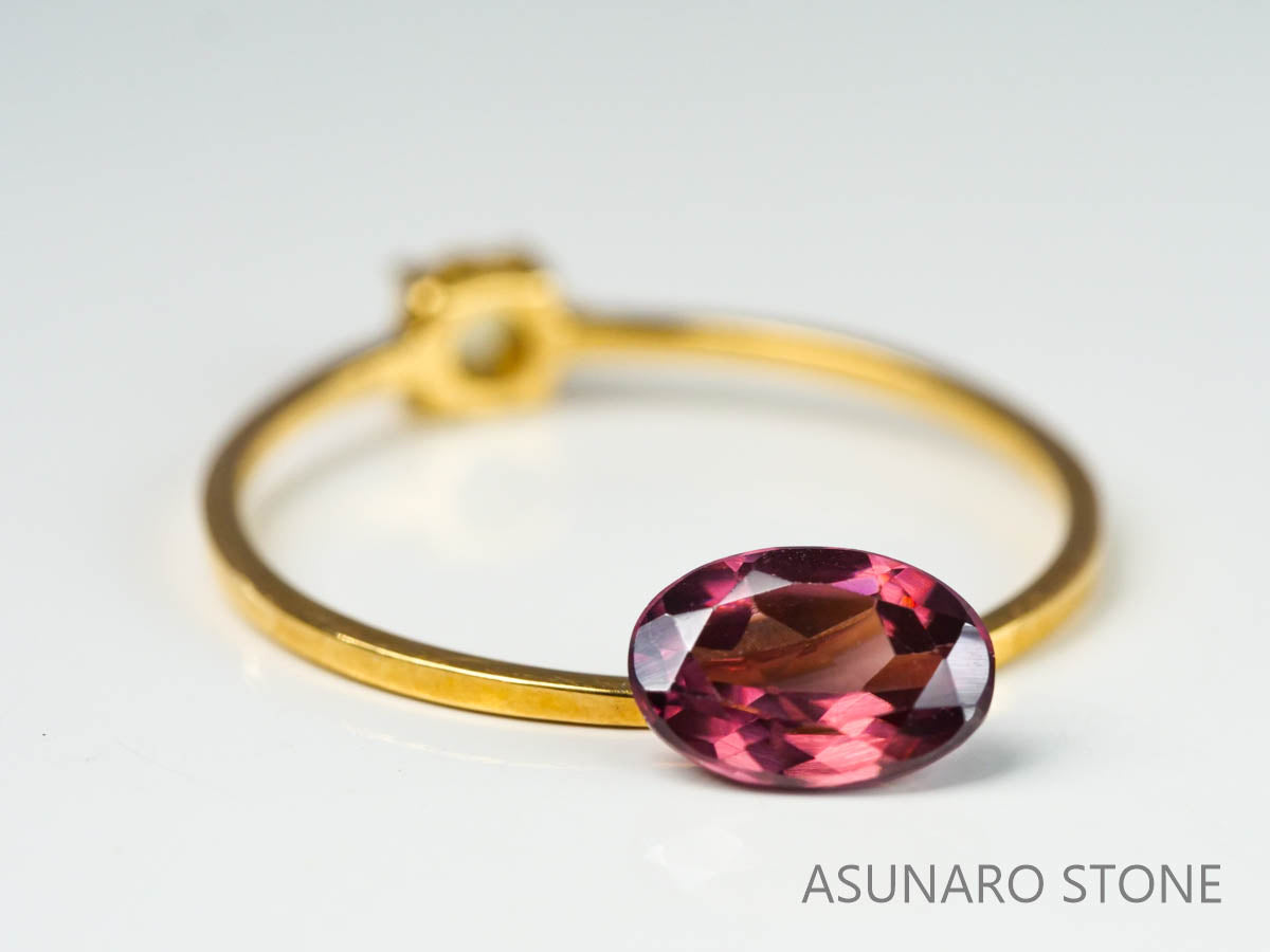 ピンクジルコン オーバルカット 1.09ct カンボジア産 【220615-1205