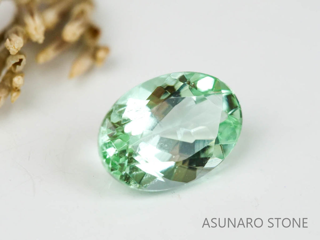 シーフォームトルマリン 　オーバルカット 　アフガニスタン産  0.48ct　【221214-1207】