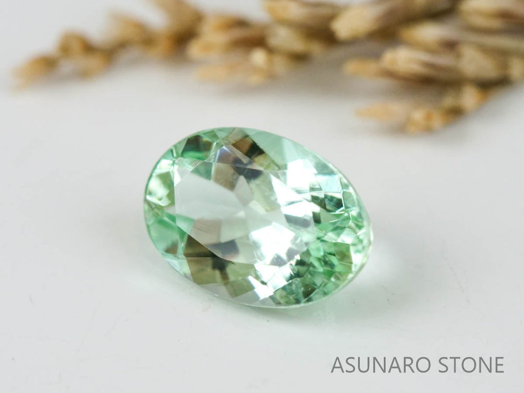 シーフォームトルマリン 　オーバルカット 　アフガニスタン産  0.48ct　【221214-1207】