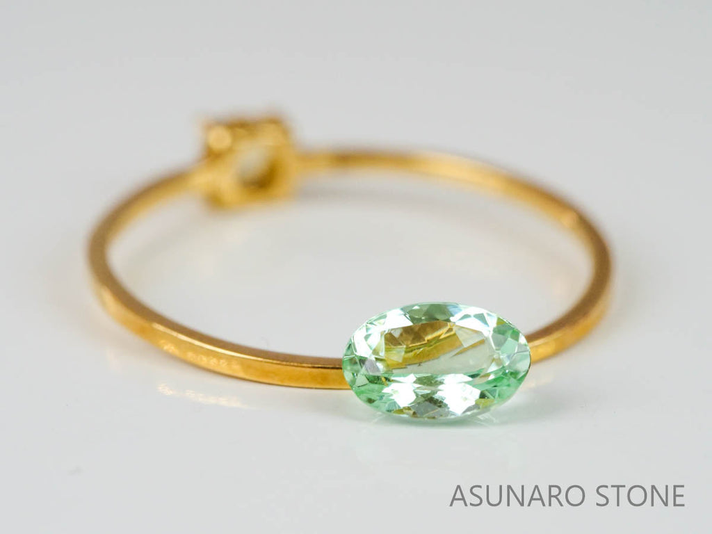 シーフォームトルマリン 　オーバルカット 　アフガニスタン産  0.48ct　【221214-1207】