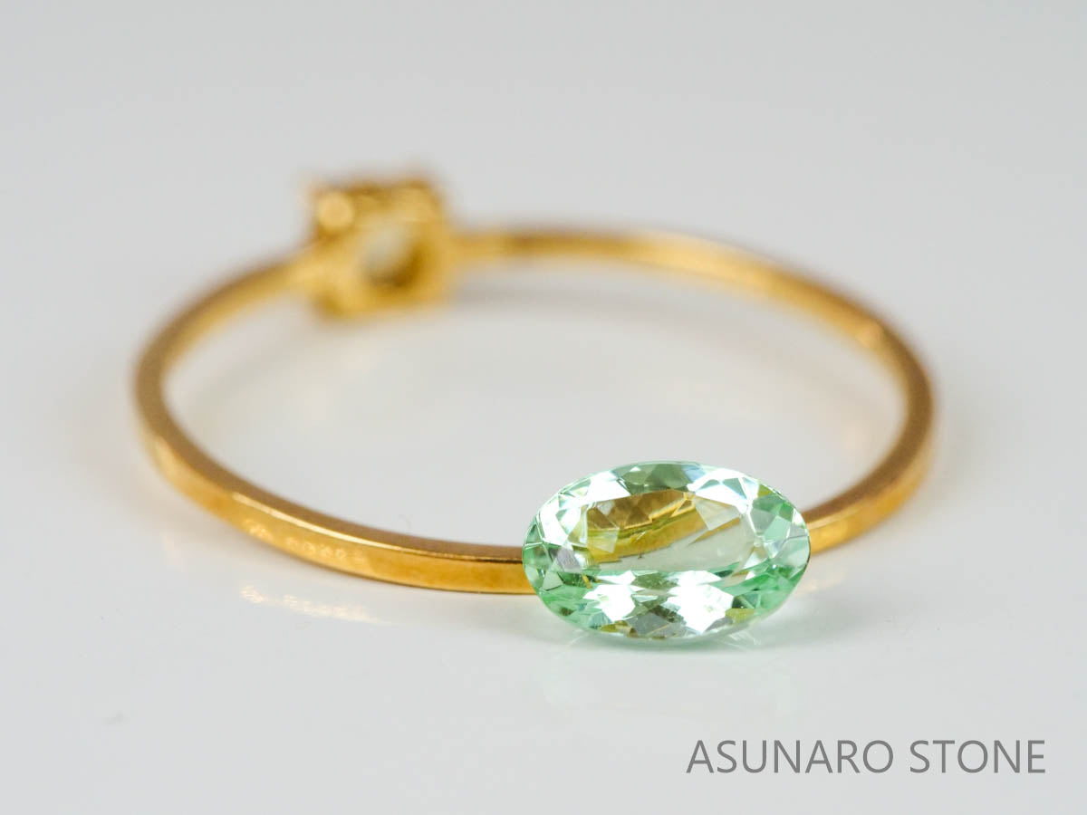 シーフォームトルマリン 　オーバルカット 　アフガニスタン産  0.48ct　【221214-1207】