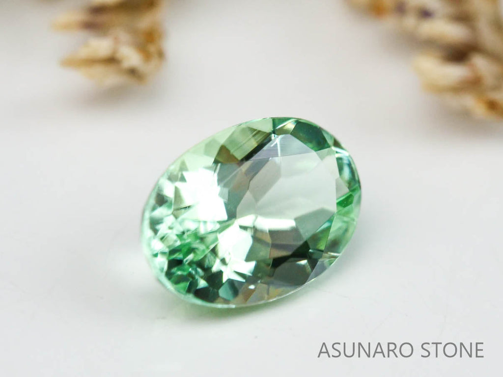 シーフォームトルマリン 　オーバルカット 　アフガニスタン産  0.45ct　【221214-1208】