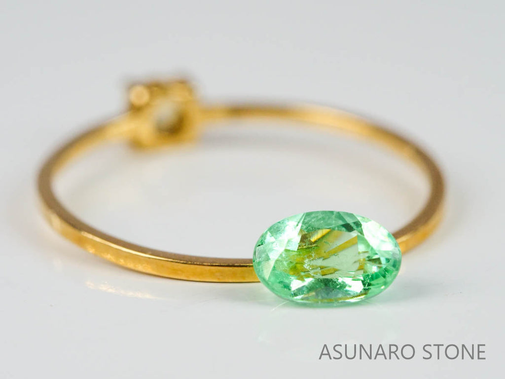 シーフォームトルマリン 　オーバルカット 　アフガニスタン産  0.56ct　【221214-1209】