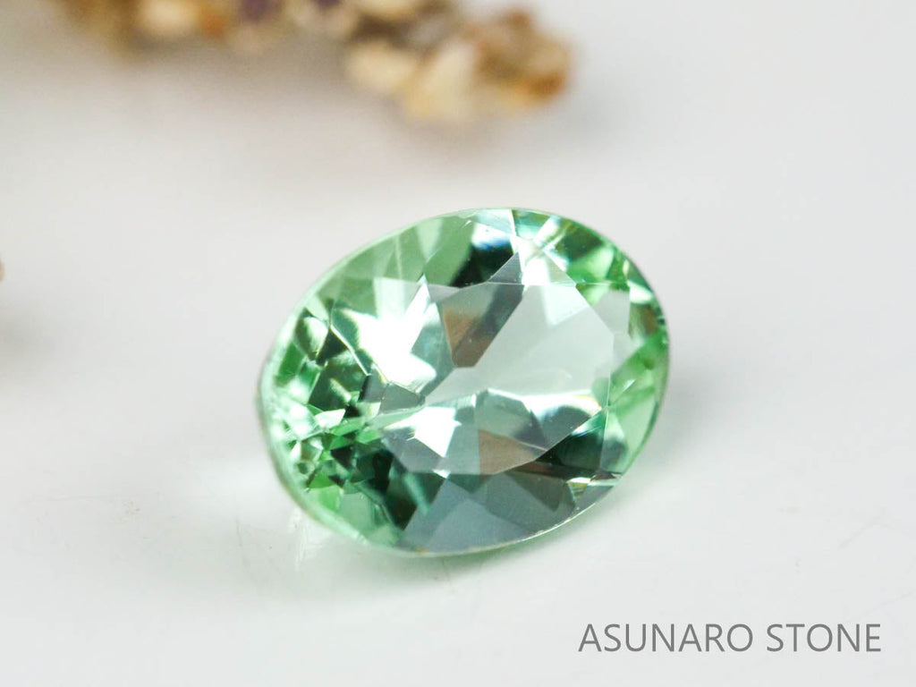 シーフォームトルマリン 　オーバルカット 　アフガニスタン産  0.45ct　【221214-1210】