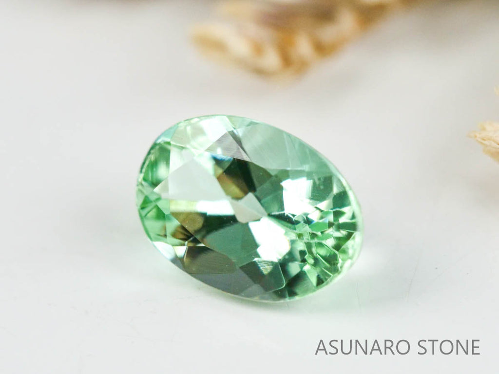 シーフォームトルマリン 　オーバルカット 　アフガニスタン産  0.45ct　【221214-1210】