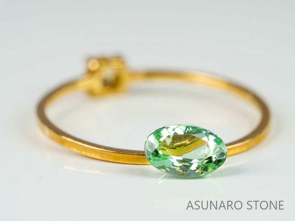 シーフォームトルマリン 　オーバルカット 　アフガニスタン産  0.45ct　【221214-1210】