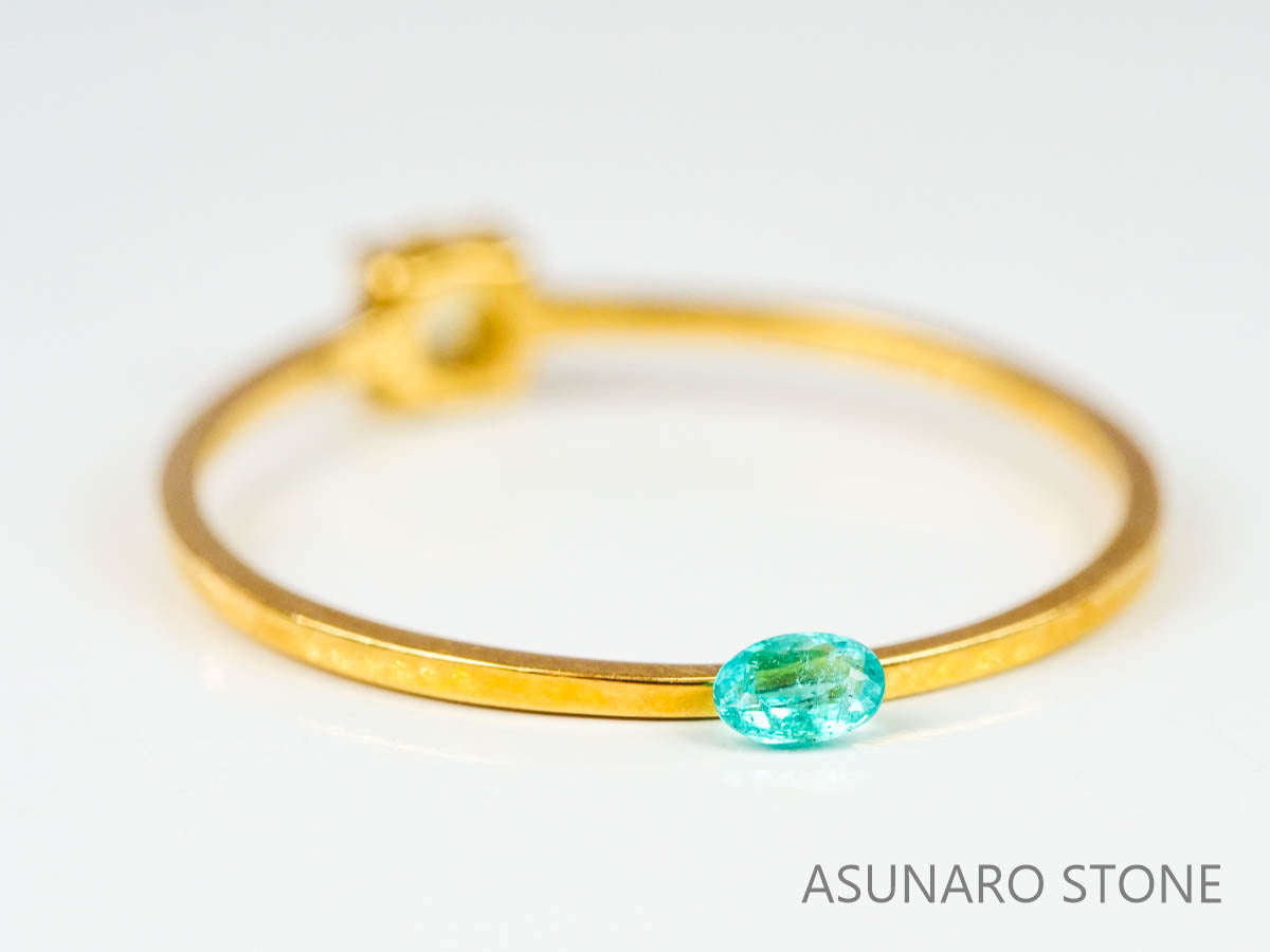 パライバトルマリン　オーバルカット ブラジル産　0.05ct 【221019-1216】