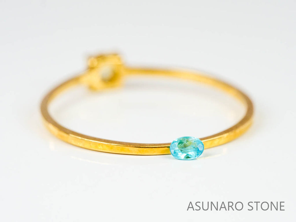 パライバトルマリン　オーバルカット ブラジル産　0.05ct 【221019-1217】