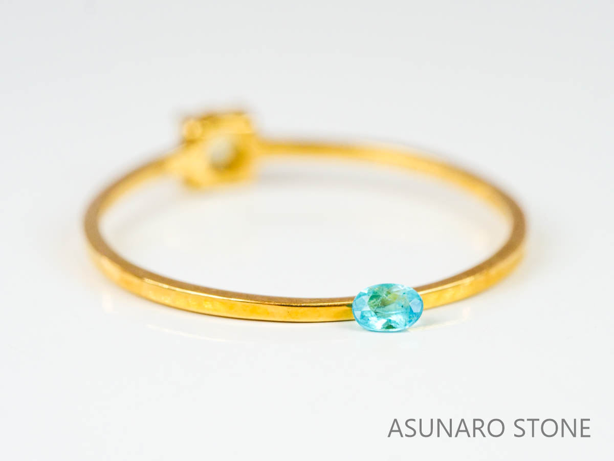 パライバトルマリン　オーバルカット ブラジル産　0.05ct 【221019-1217】