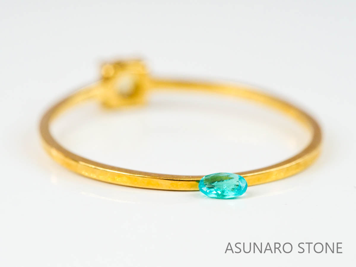 パライバトルマリン　オーバルカット ブラジル産　0.04ct   【221019-1219】