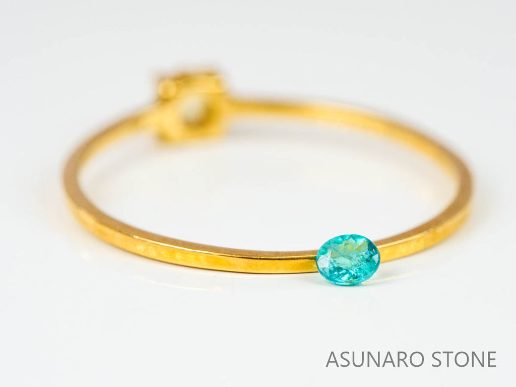 パライバトルマリン　オーバルカット ブラジル産　0.05ct 【221019-1220】