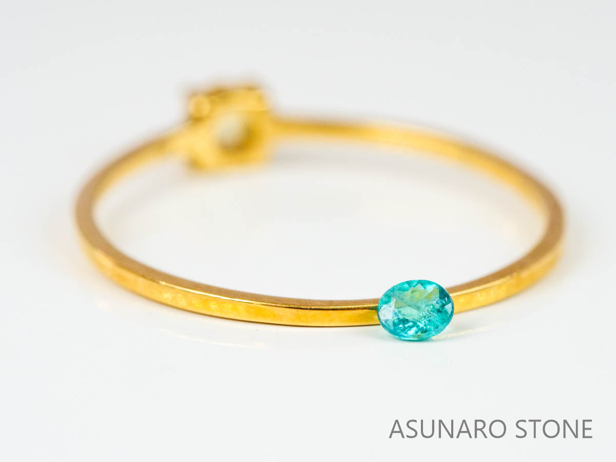 パライバトルマリン　オーバルカット ブラジル産　0.05ct 【221019-1220】