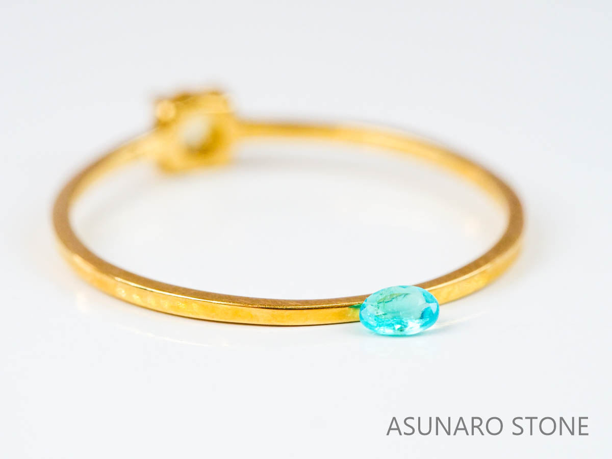 パライバトルマリン　オーバルカット ブラジル産　0.05ct 【221019-1222】