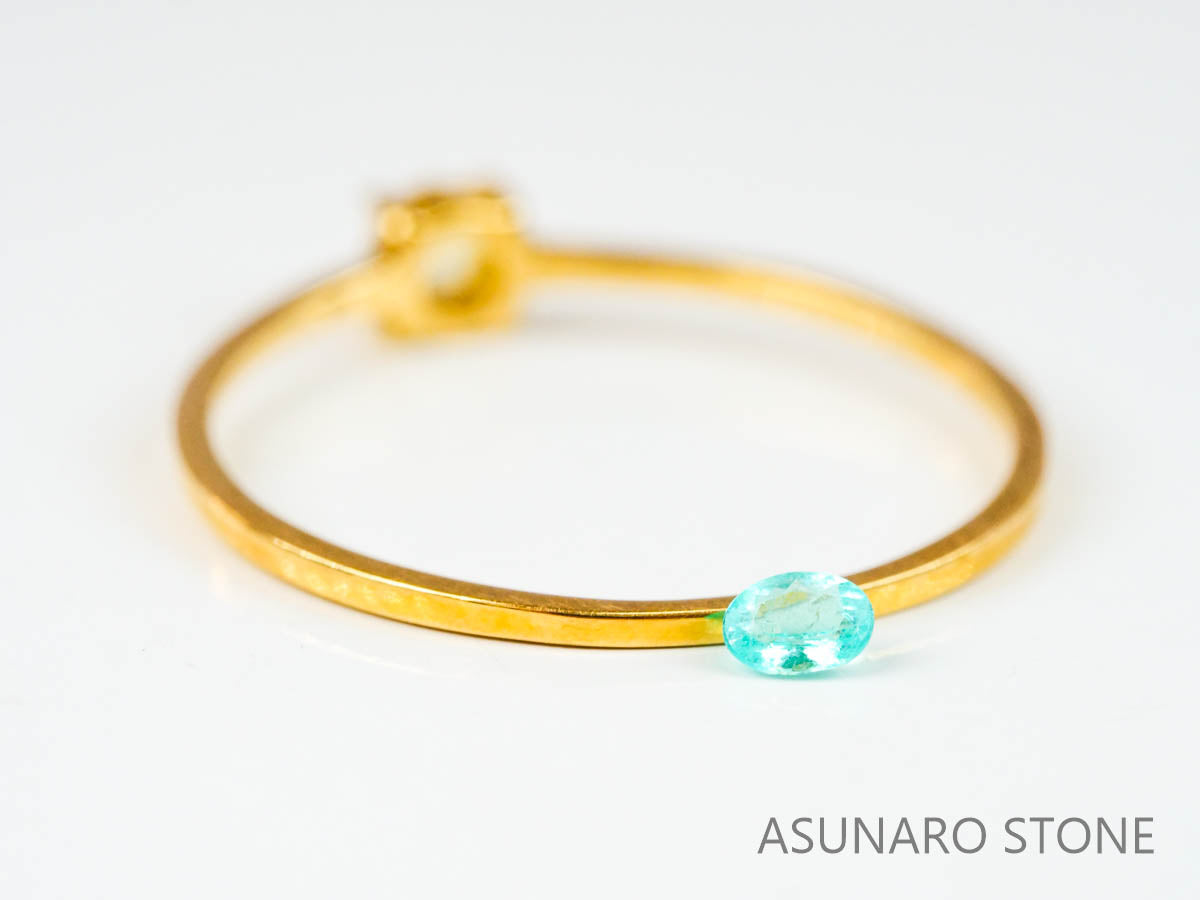 パライバトルマリン　オーバルカット ブラジル産　0.06ct 【221019-1224】