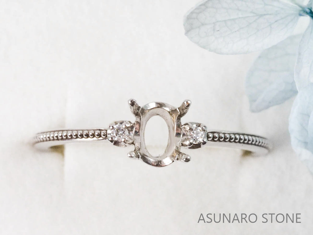 【お仕立て用】空枠番号：S3A　リング枠【オーダージュエリー用】