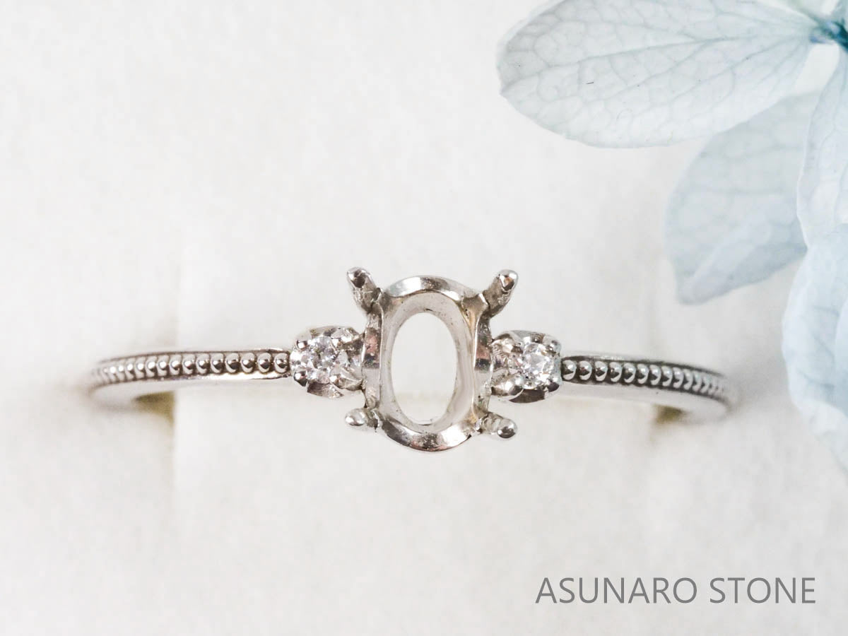 【お仕立て用】空枠番号：S3A　リング枠【オーダージュエリー用】