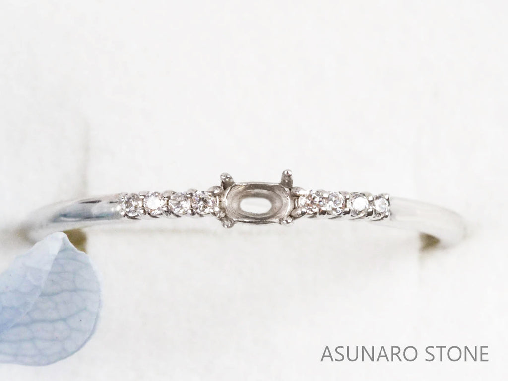 【お仕立て用】空枠番号：4489C リング枠【オーダージュエリー用】