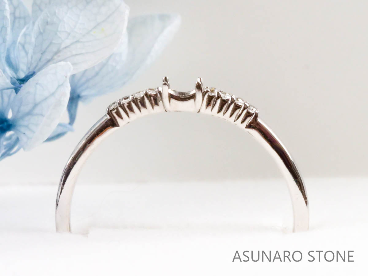 【お仕立て用】空枠番号：4489C リング枠【オーダージュエリー用】