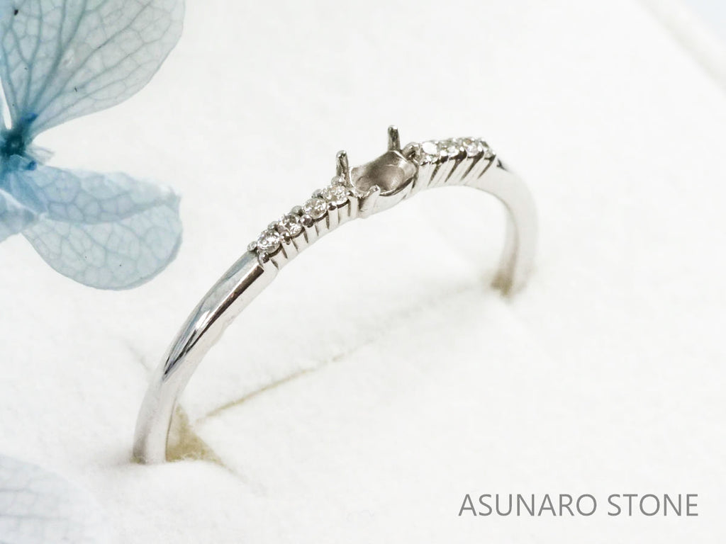 【お仕立て用】空枠番号：4489C リング枠【オーダージュエリー用】