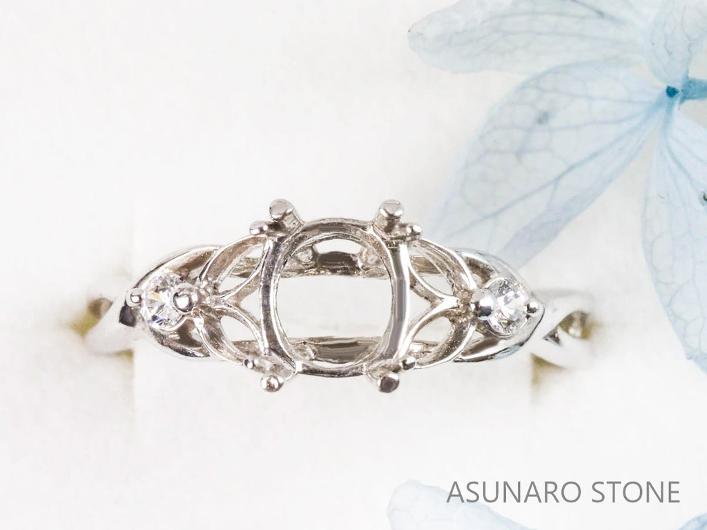 【お仕立て用】空枠番号：5151I　リング枠【オーダージュエリー用】