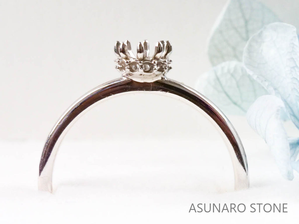 【お仕立て用】空枠番号：5440I　リング枠　ティアラ【オーダージュエリー用】