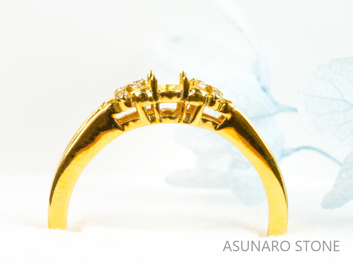 【お仕立て用】空枠番号：4608C  リング枠【オーダージュエリー用】