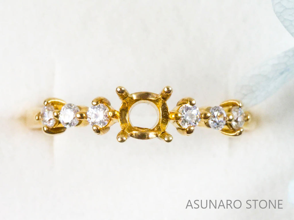 【お仕立て用】空枠番号：4284C　リング枠【オーダージュエリー用】