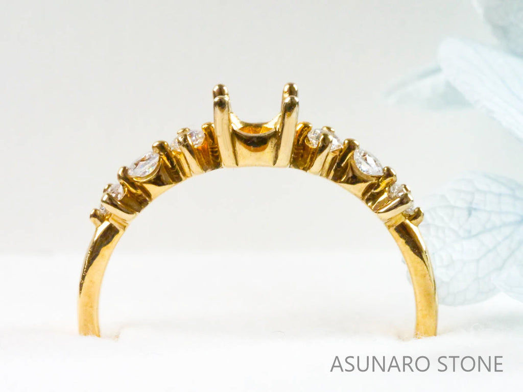 【お仕立て用】空枠番号：4284C　リング枠【オーダージュエリー用】