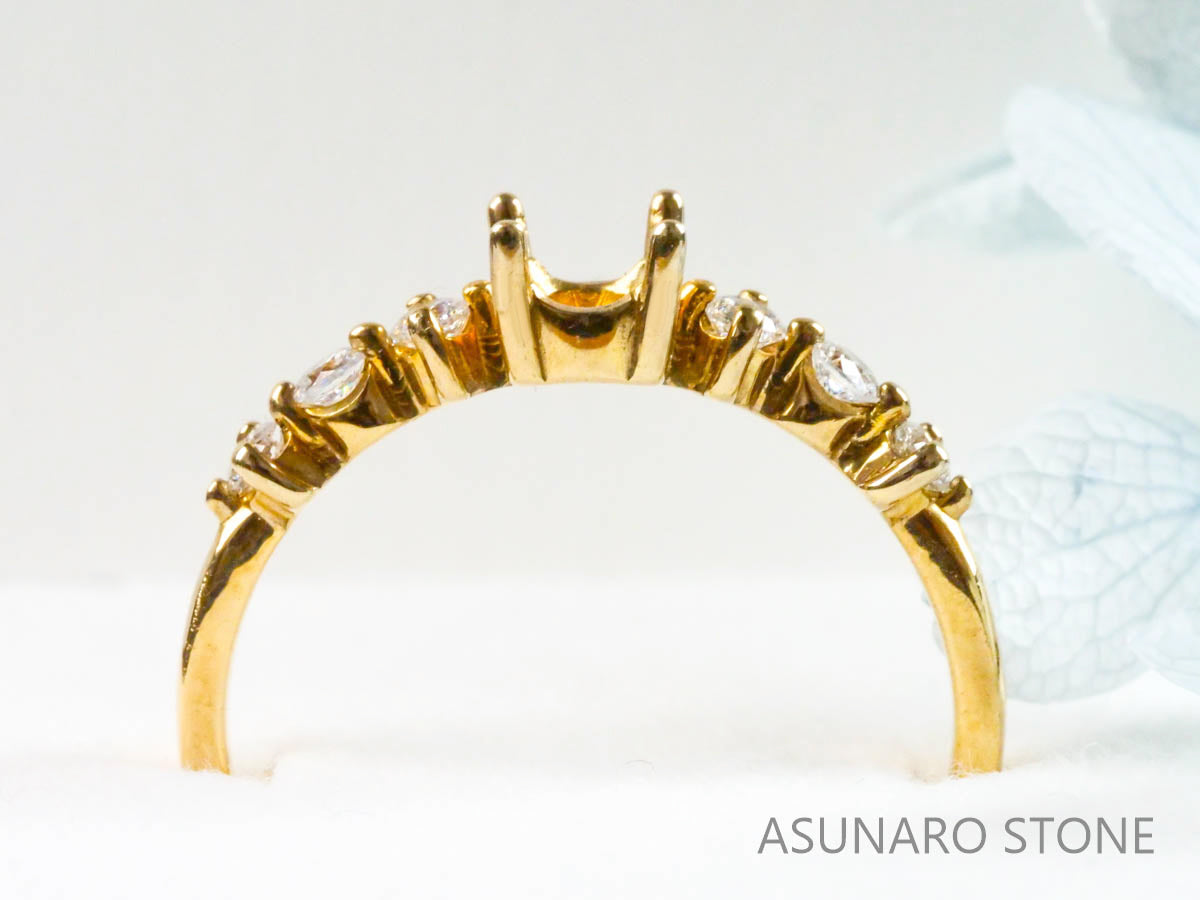 【お仕立て用】空枠番号：4284C　リング枠【オーダージュエリー用】