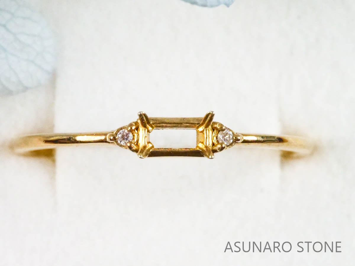 【お仕立て用】空枠番号：2864C  リング枠【オーダージュエリー用】