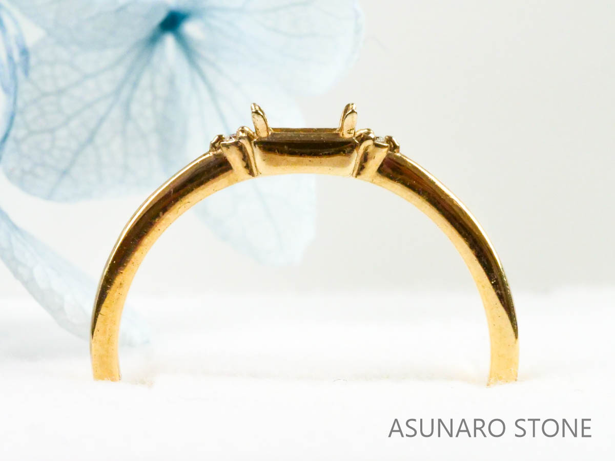 【お仕立て用】空枠番号：2864C  リング枠【オーダージュエリー用】