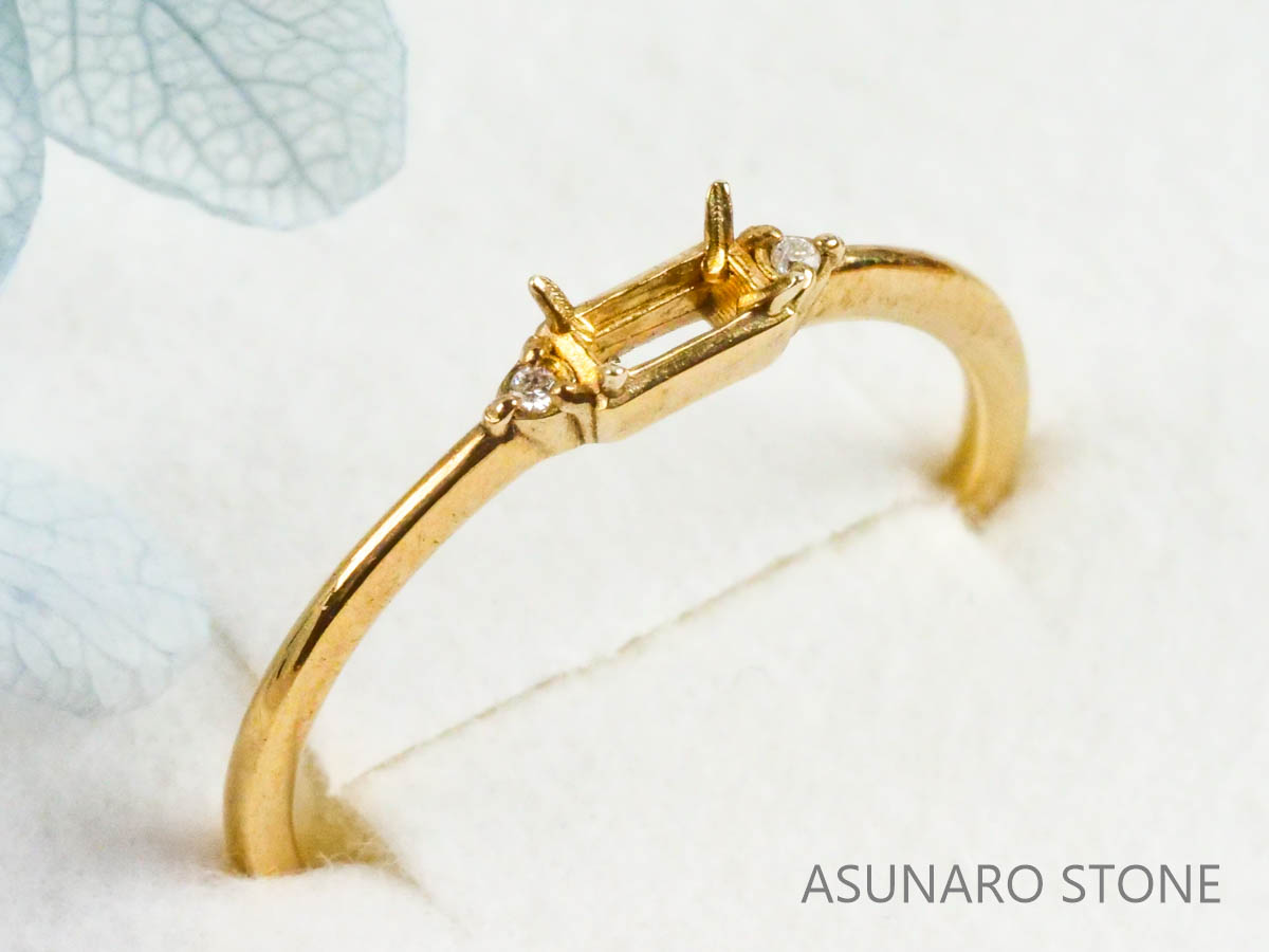 【お仕立て用】空枠番号：2864C  リング枠【オーダージュエリー用】