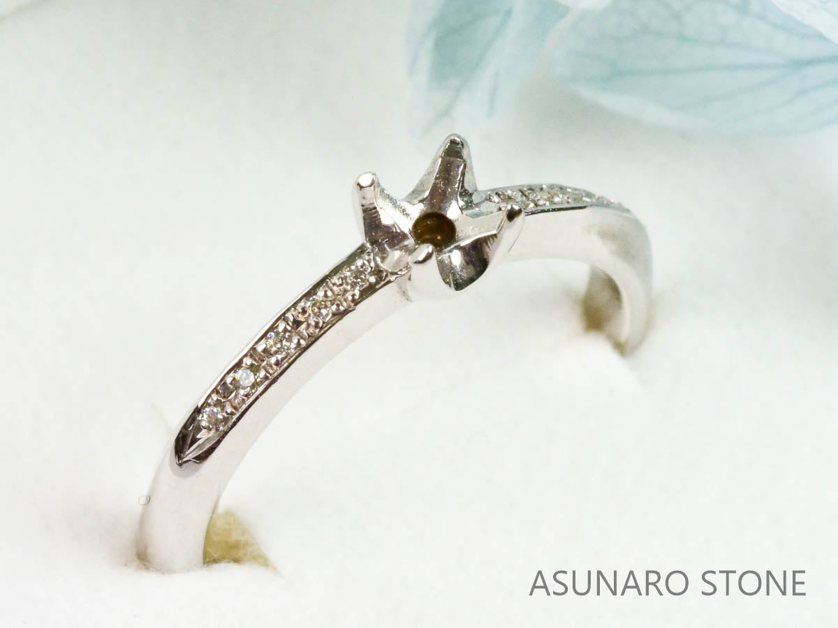 【お仕立て用】空枠番号：3852C リング枠【オーダージュエリー用】