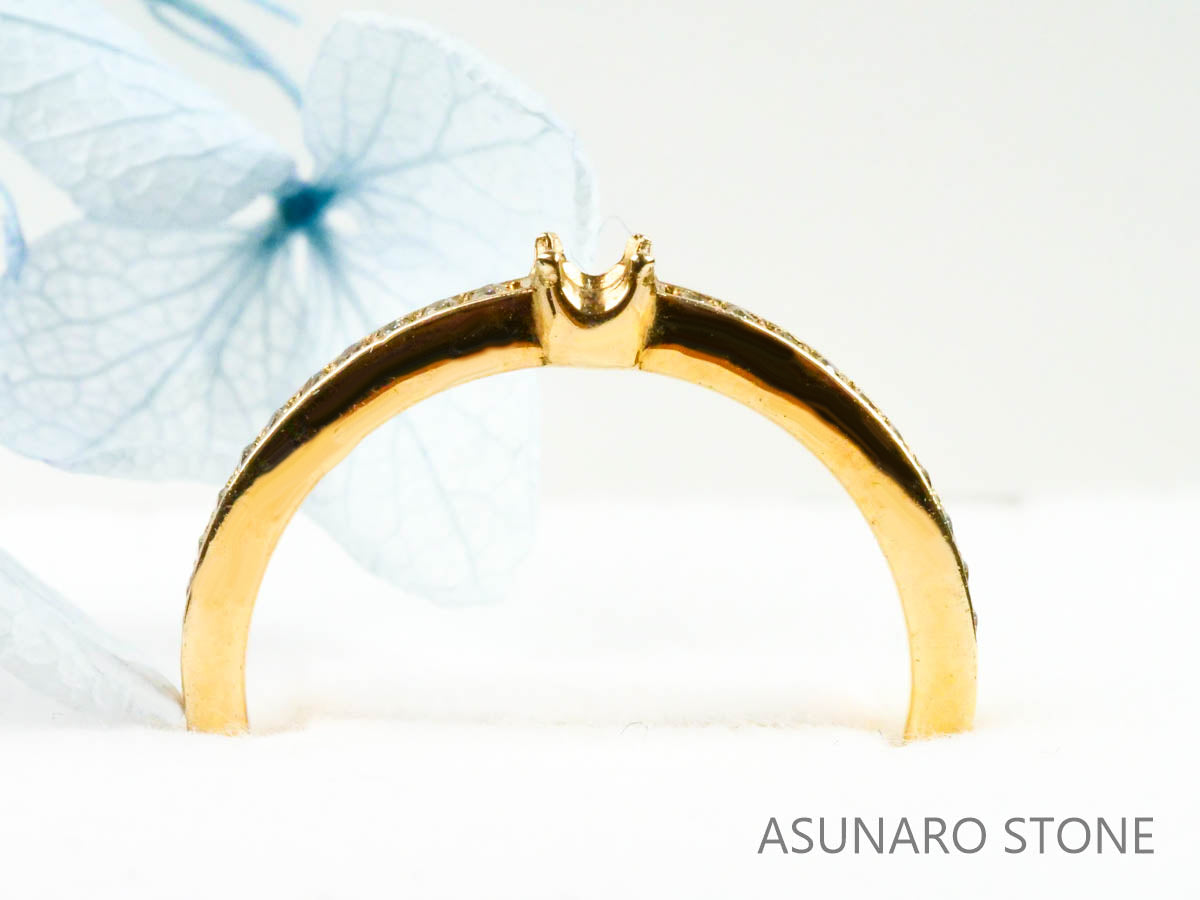 【お仕立て用】空枠番号：4492C リング枠【オーダージュエリー用】