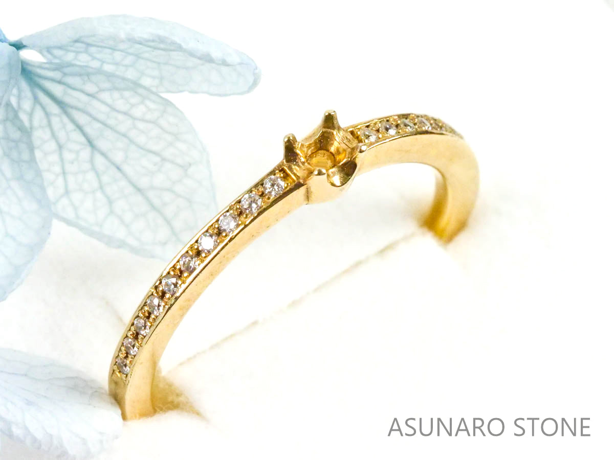 【お仕立て用】空枠番号：4492C リング枠【オーダージュエリー用】