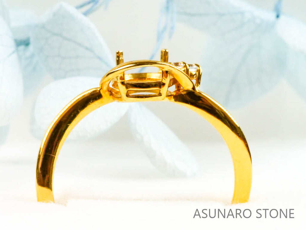 【お仕立て用】空枠番号：2132C  リング枠【オーダージュエリー用】