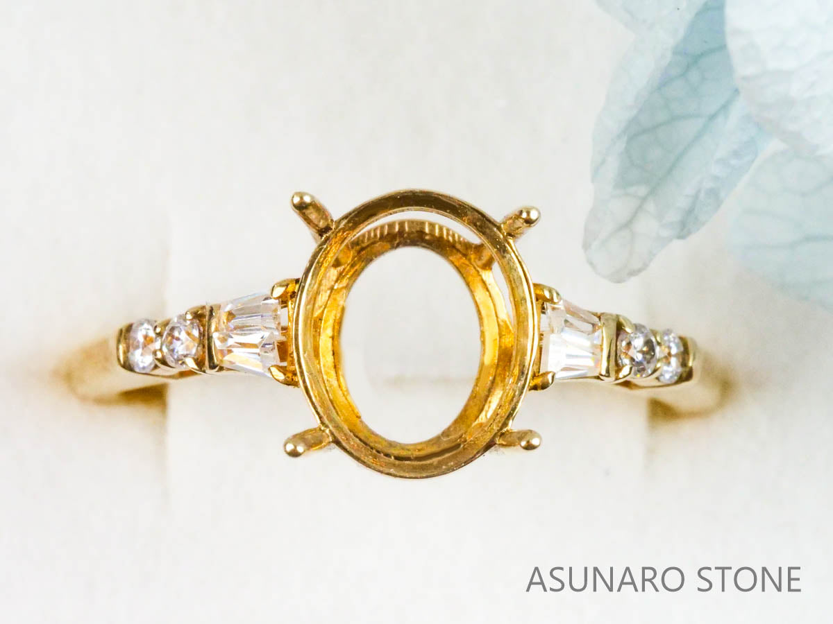 【お仕立て用】空枠番号：4592C　リング枠【オーダージュエリー用】