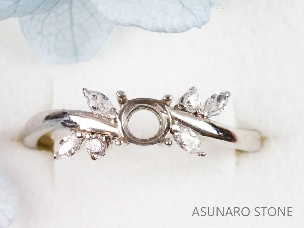 【お仕立て用】空枠番号：3369C　リング枠【オーダージュエリー用】