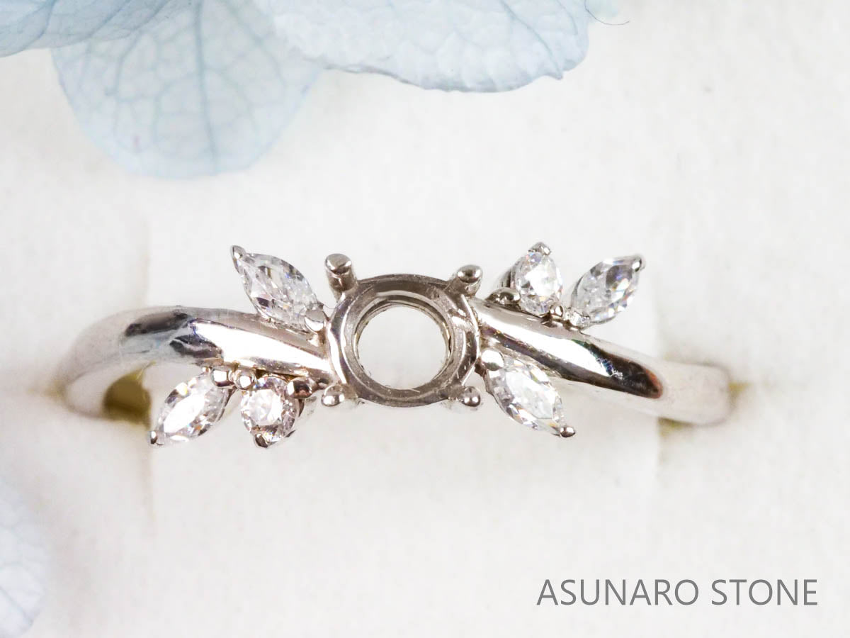 【お仕立て用】空枠番号：3369C　リング枠【オーダージュエリー用】