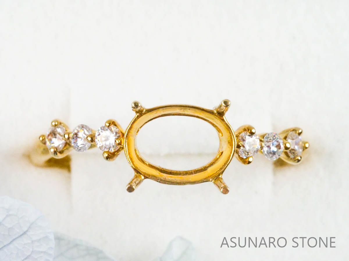 【お仕立て用】空枠番号：5567I　リング枠【オーダージュエリー用】