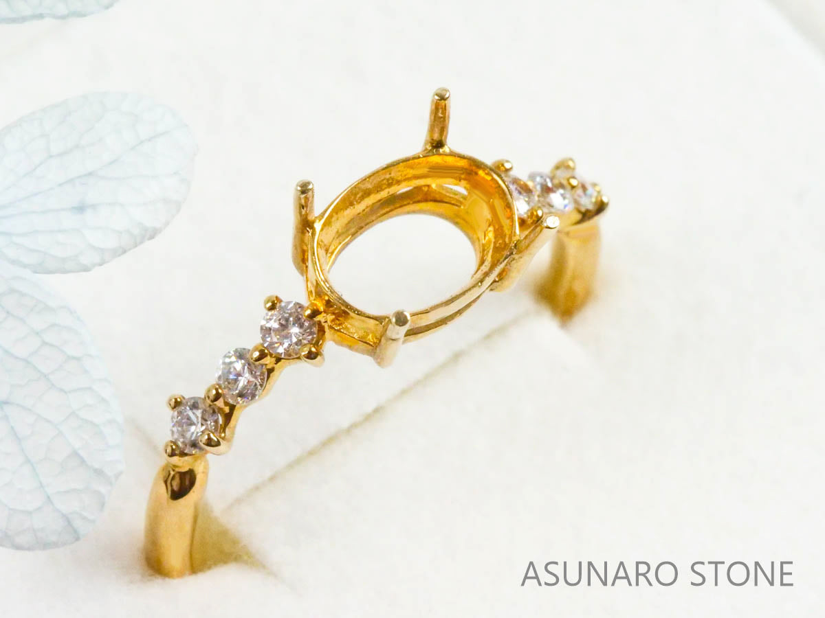 【お仕立て用】空枠番号：5567I　リング枠【オーダージュエリー用】