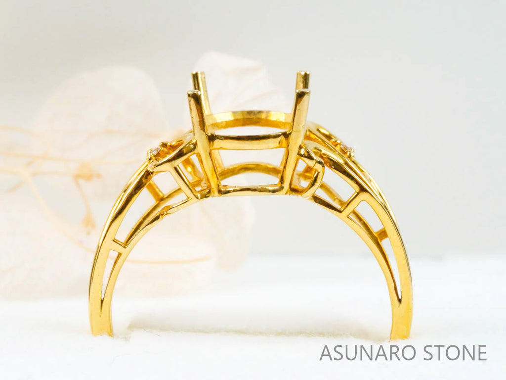 【お仕立て用】空枠番号：3587C　リング枠【オーダージュエリー用】