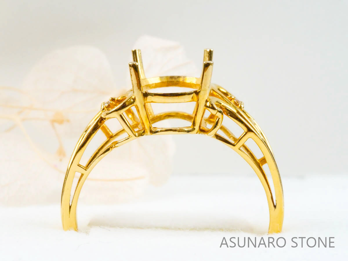 【お仕立て用】空枠番号：3587C　リング枠【オーダージュエリー用】