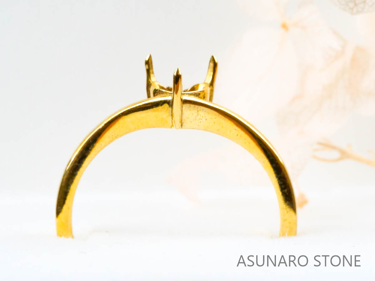 【お仕立て用】空枠番号：2247C　リング枠　V字枠　ダイヤなし【オーダージュエリー用】